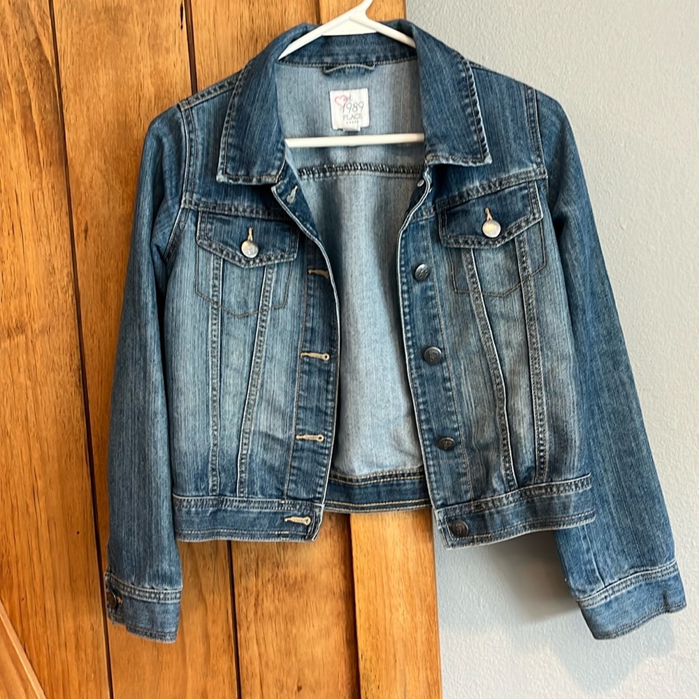 Jean Jacket, brand- est. 1989 Place, size- XL/TG 14, made in Bangladesch.